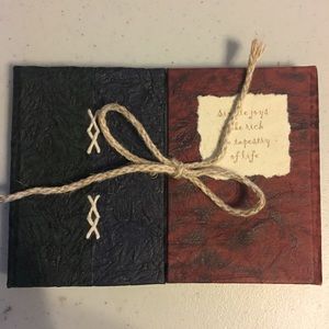 JOURNAL - Center Tie with recycled cotton